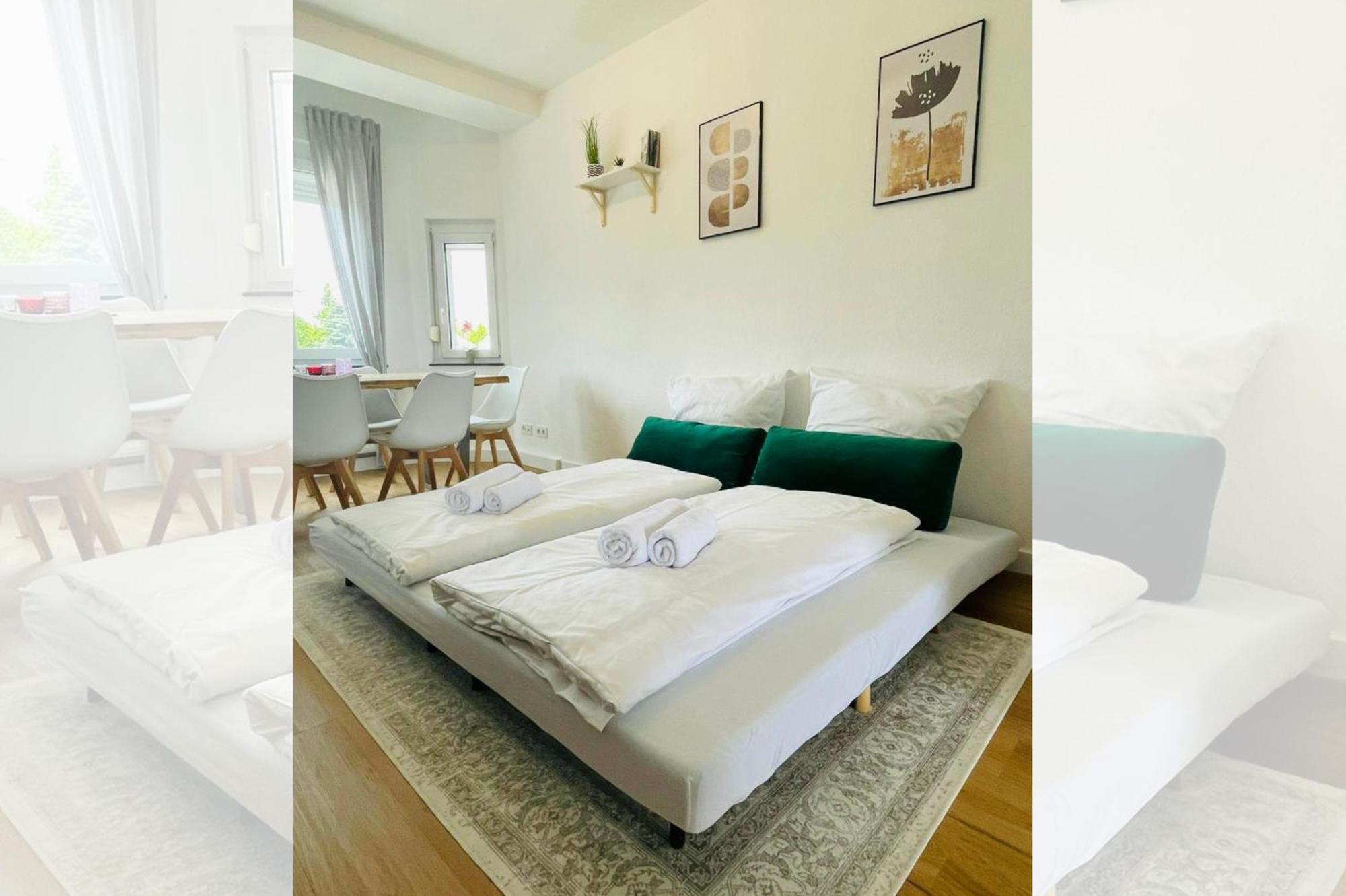 Peter Apartments - Wohnung 90Qm, 3 Schlafzimmer, Kueche, Wohnzimmer, Balkon, Netflix Fulda Zewnętrze zdjęcie